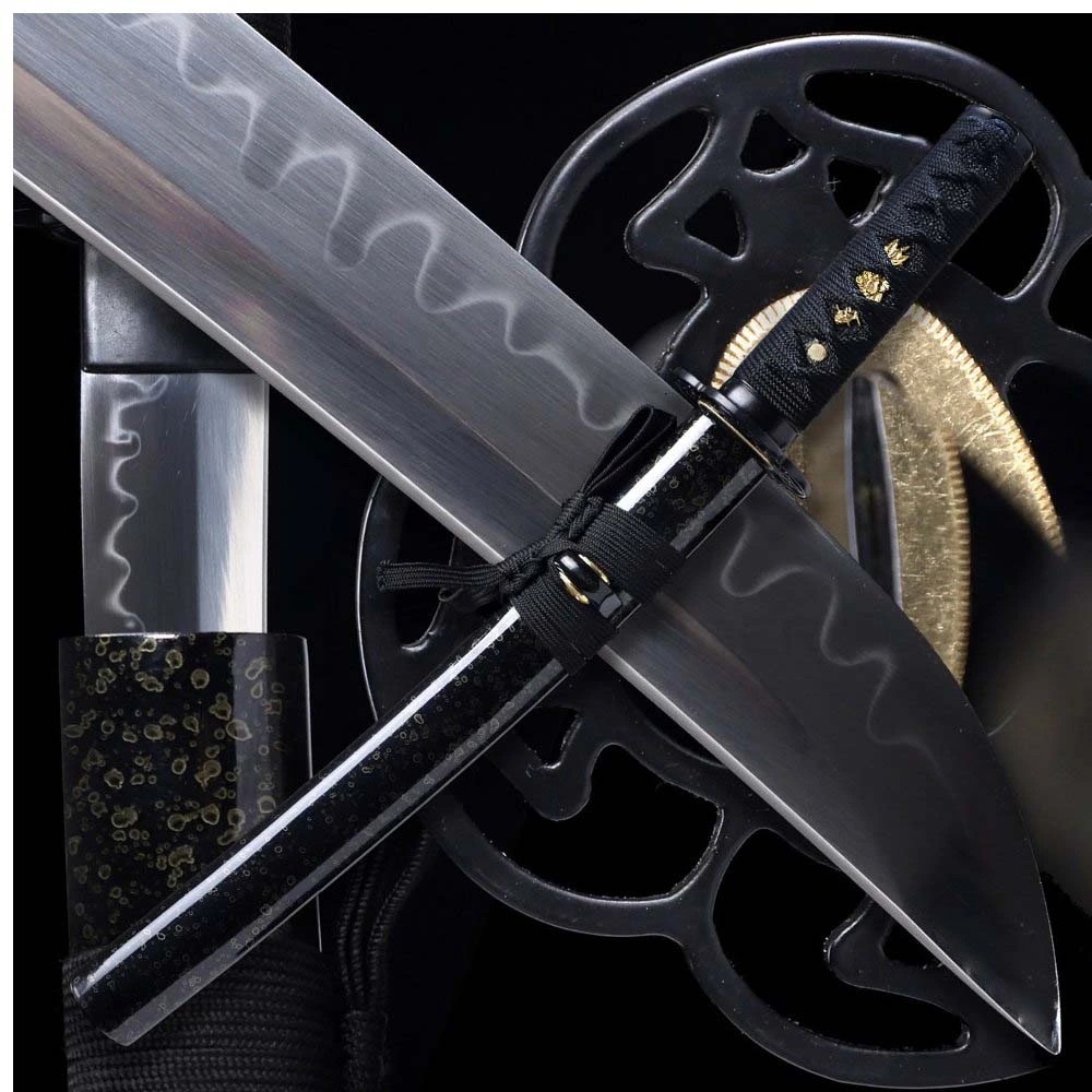 foto Japan Swords Samurajsk� tanto Kuro Hebi, ocel T-10, re�ln� hamon Choji